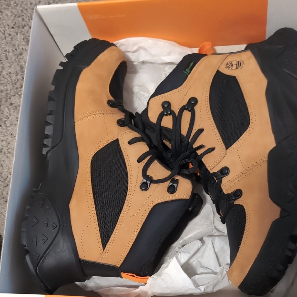 Timberland Black and Tan Outdoor Boots